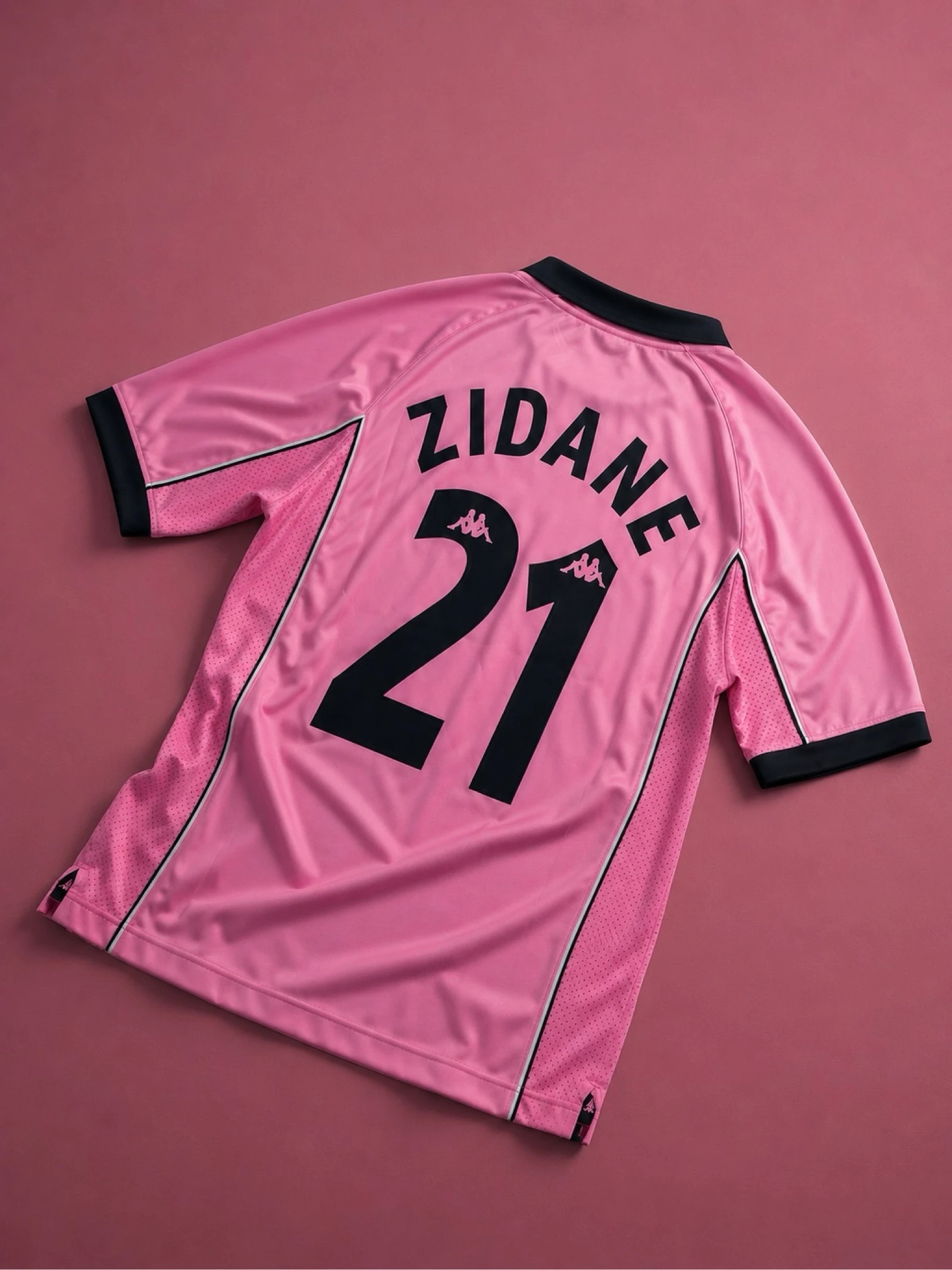 T-shirt Juventus x Zinedine Zidane 21 - Rose Sony MiniDisc 1997/98 - Kappa - Taille S - Neuf avec étiquettes – photo 2